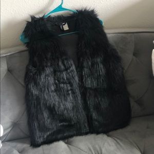 Faux fur vest